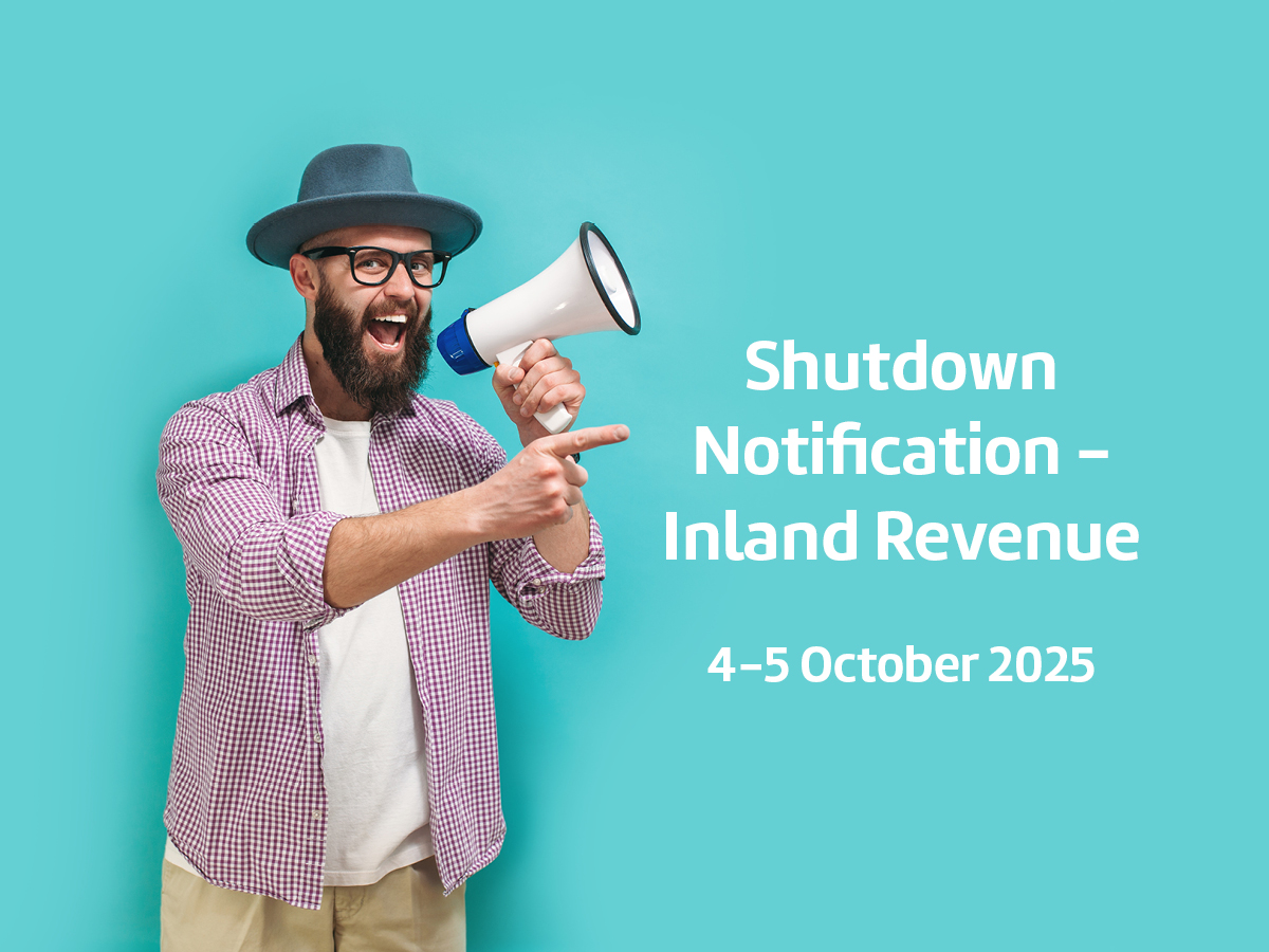 Upcoming October Shutdown – Inland Revenue Notification